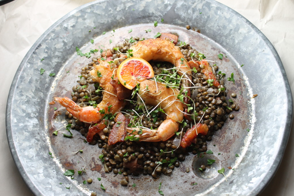 lentils and shrimp 006
